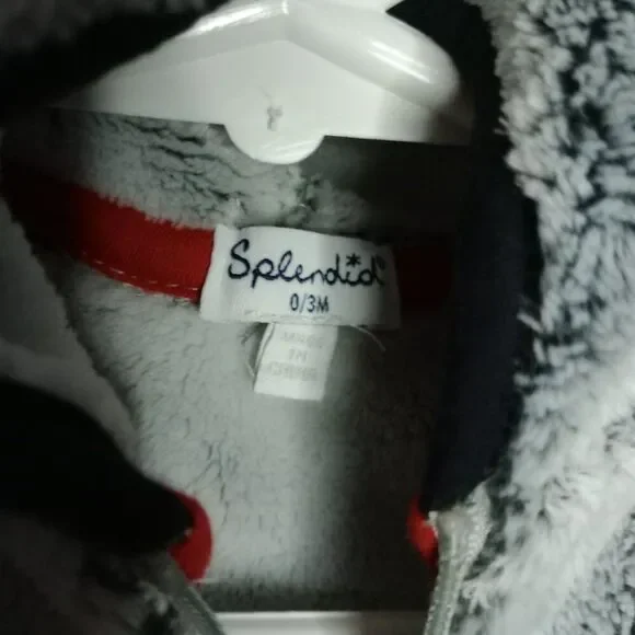 Splendid Frosted Fleece Infant Baby Bunting Hooded Snow Suit 0-3M - Picture 4 of 4